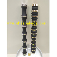 Duplo cor Hookah Shisha Chicha cachimbo Nargile chapeamento de alumínio Stem